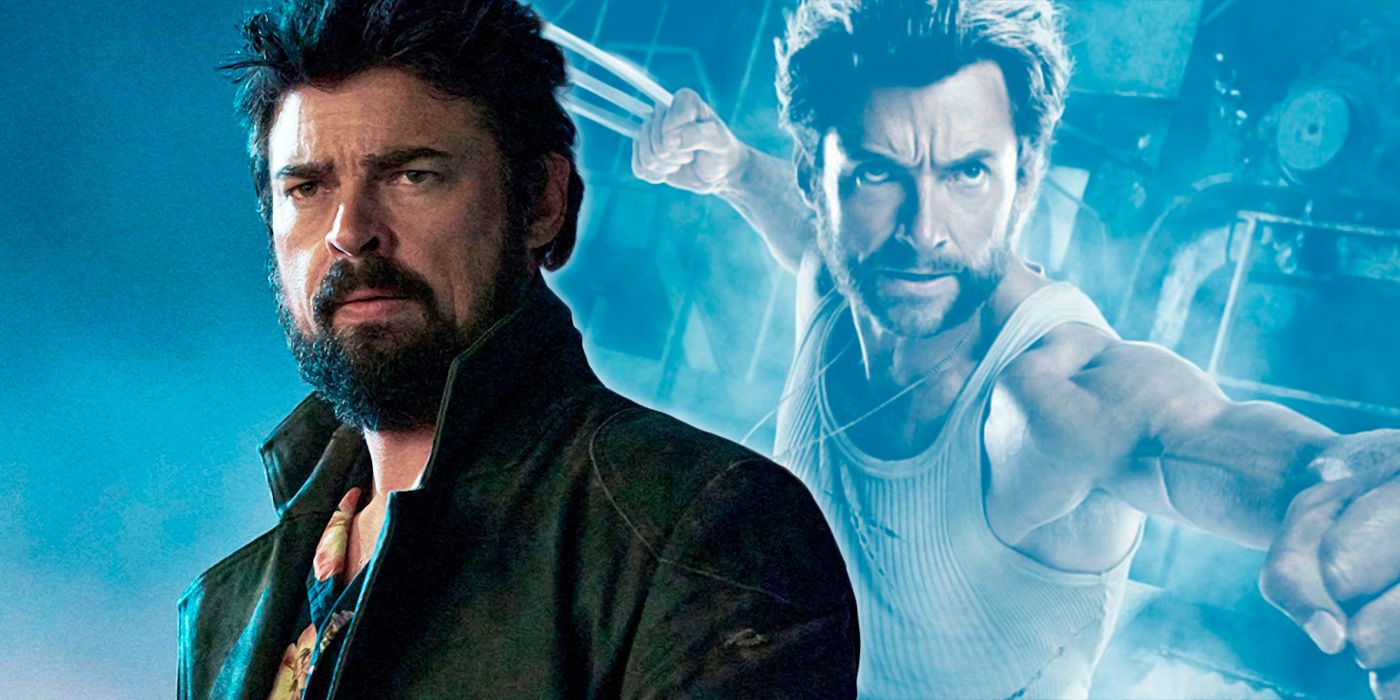 Karl Urban in The Boys and Hugh Jackman as Wolverine