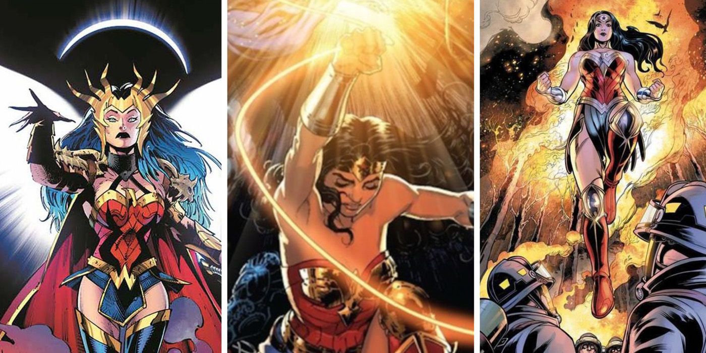 Astral-projected Wonder Woman with Lasso of Truth and fire immunity
