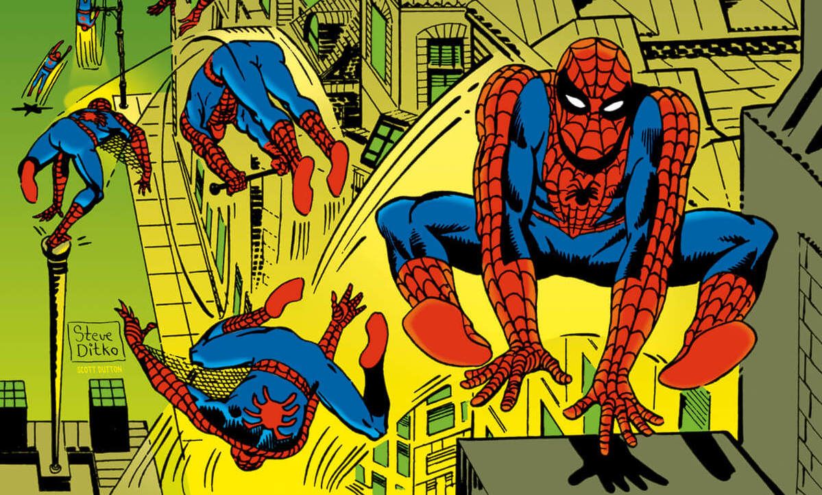 Pin-up de Steve Ditko em O Espetacular Homem-Aranha #9