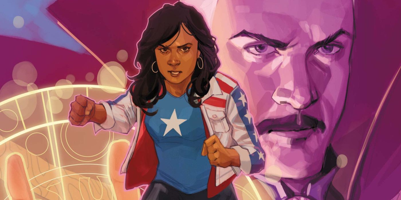 Picture of America Chavez on a variant cover of Defenders Beyond #1.