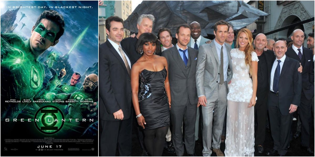 Green lantern teaser poster and cast at premiere