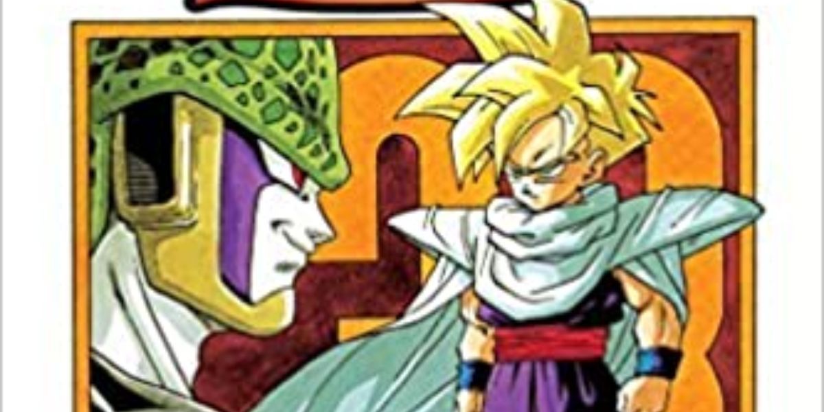 Gohan and Cell having a staredown