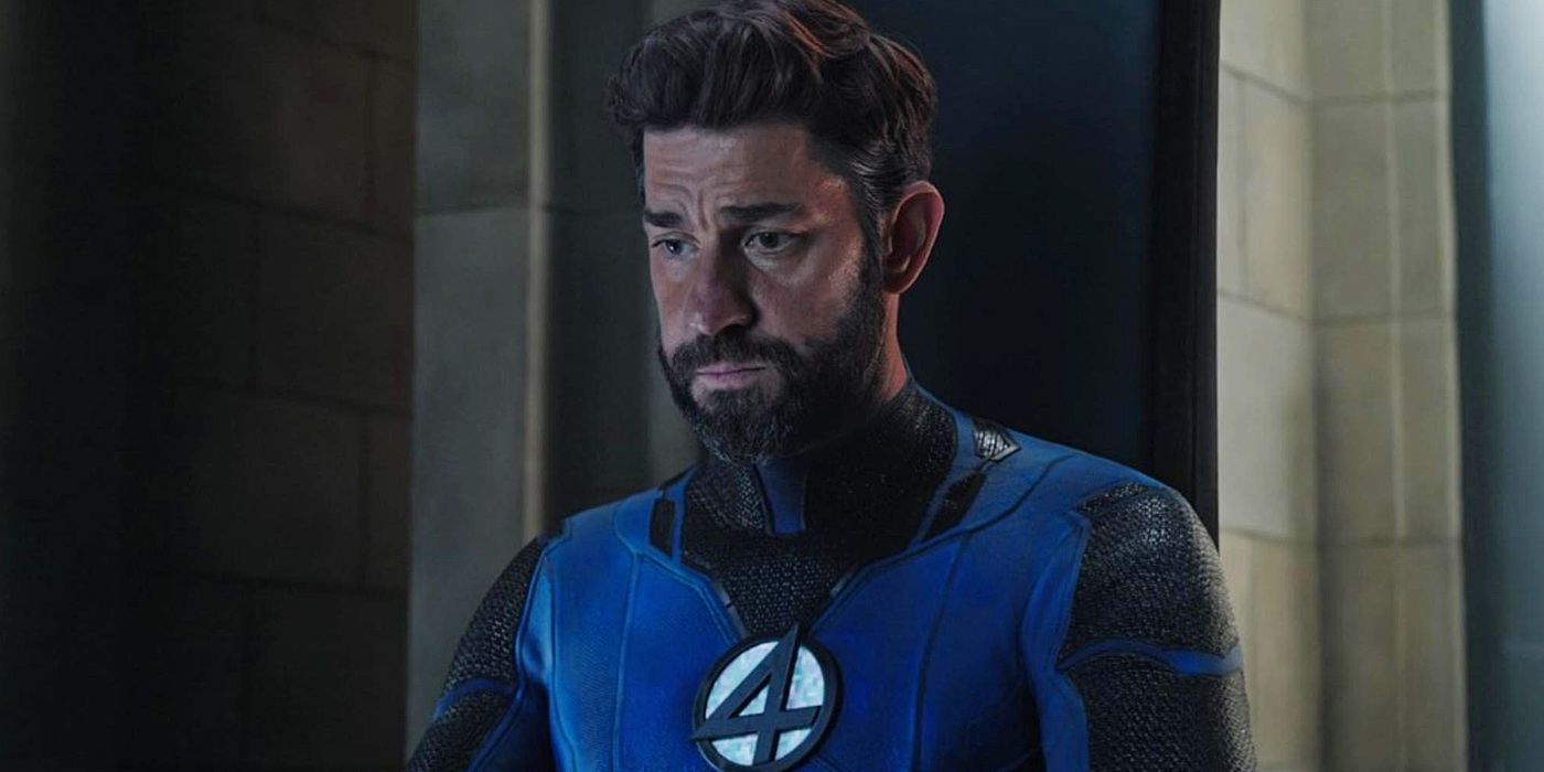 John Krasinski as Reed Richards in Doctor Strange 2 looking down