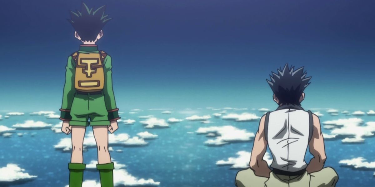 Gon and Ging in Hunter x Hunter.