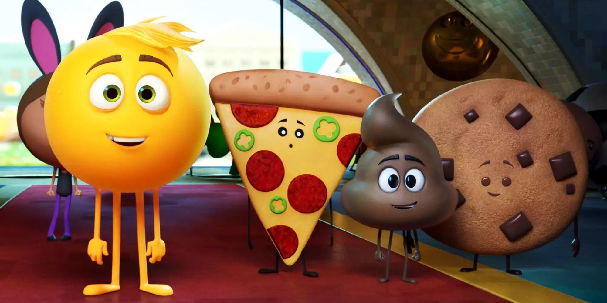 The main characters of The Emoji Movie