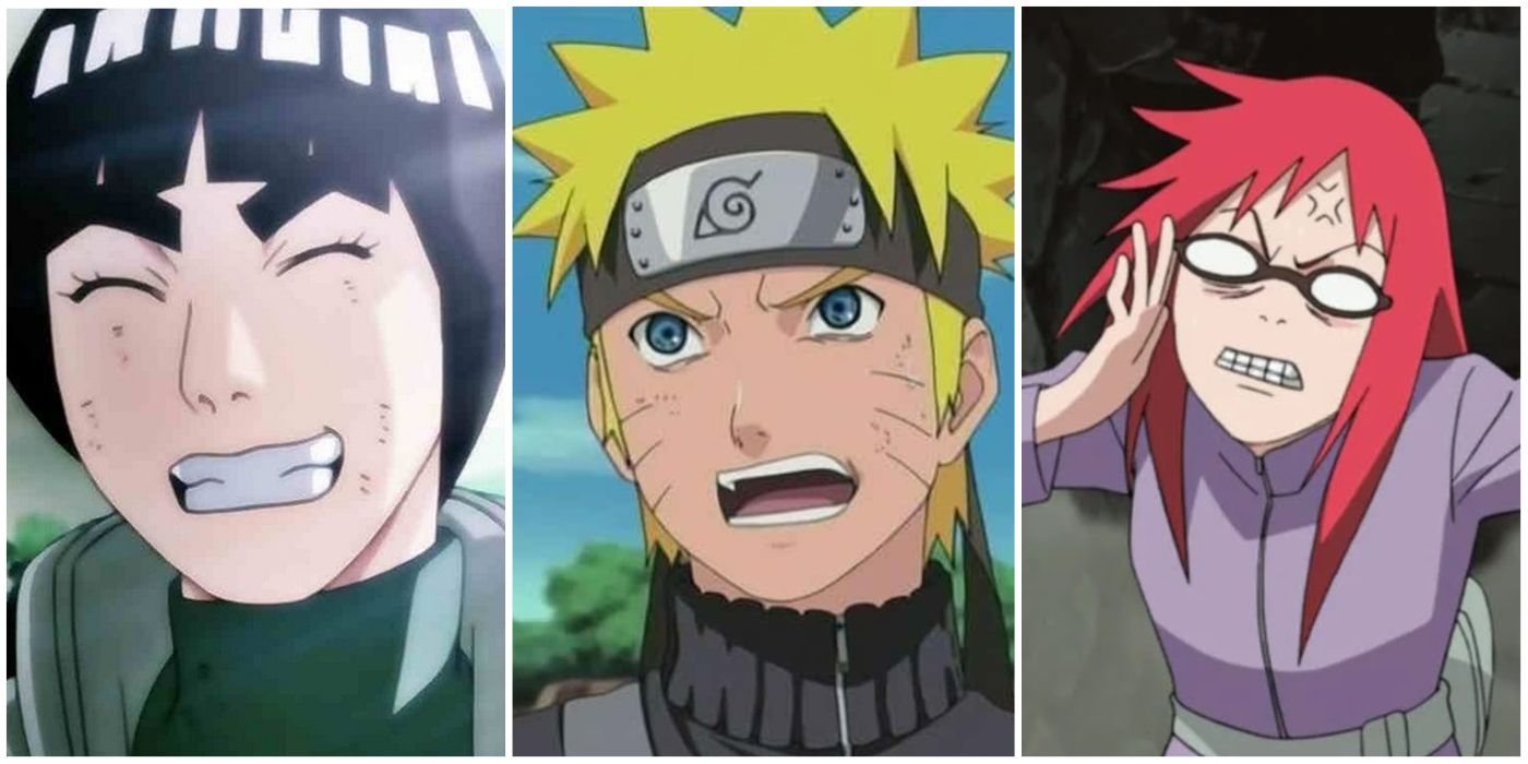 emotional naruto characters rock lee naruto karin