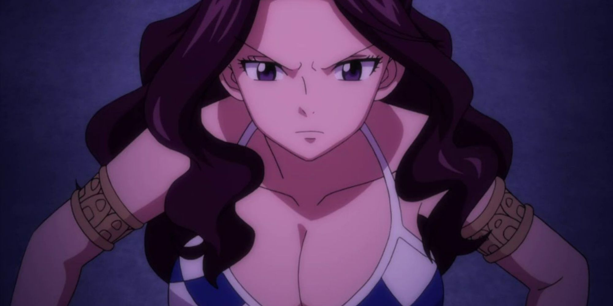 fairy tail cana looking angry