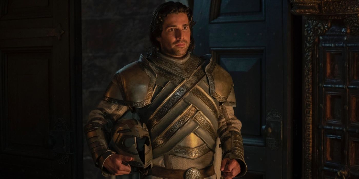 Ser Criston Cole standing at the door in House of the Dragon