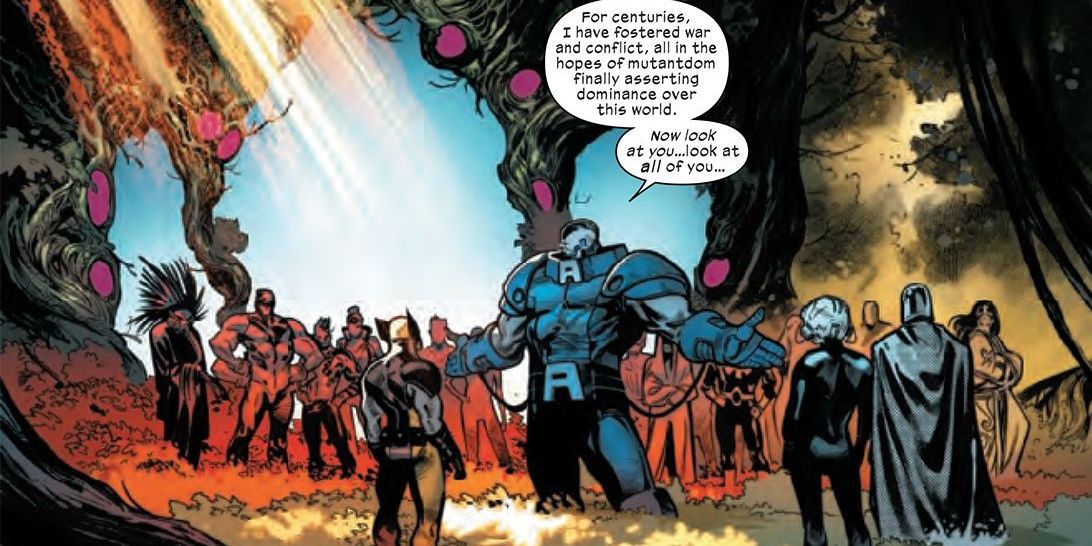 Apocalypse and a host of villains accept amnesty on Krakoa