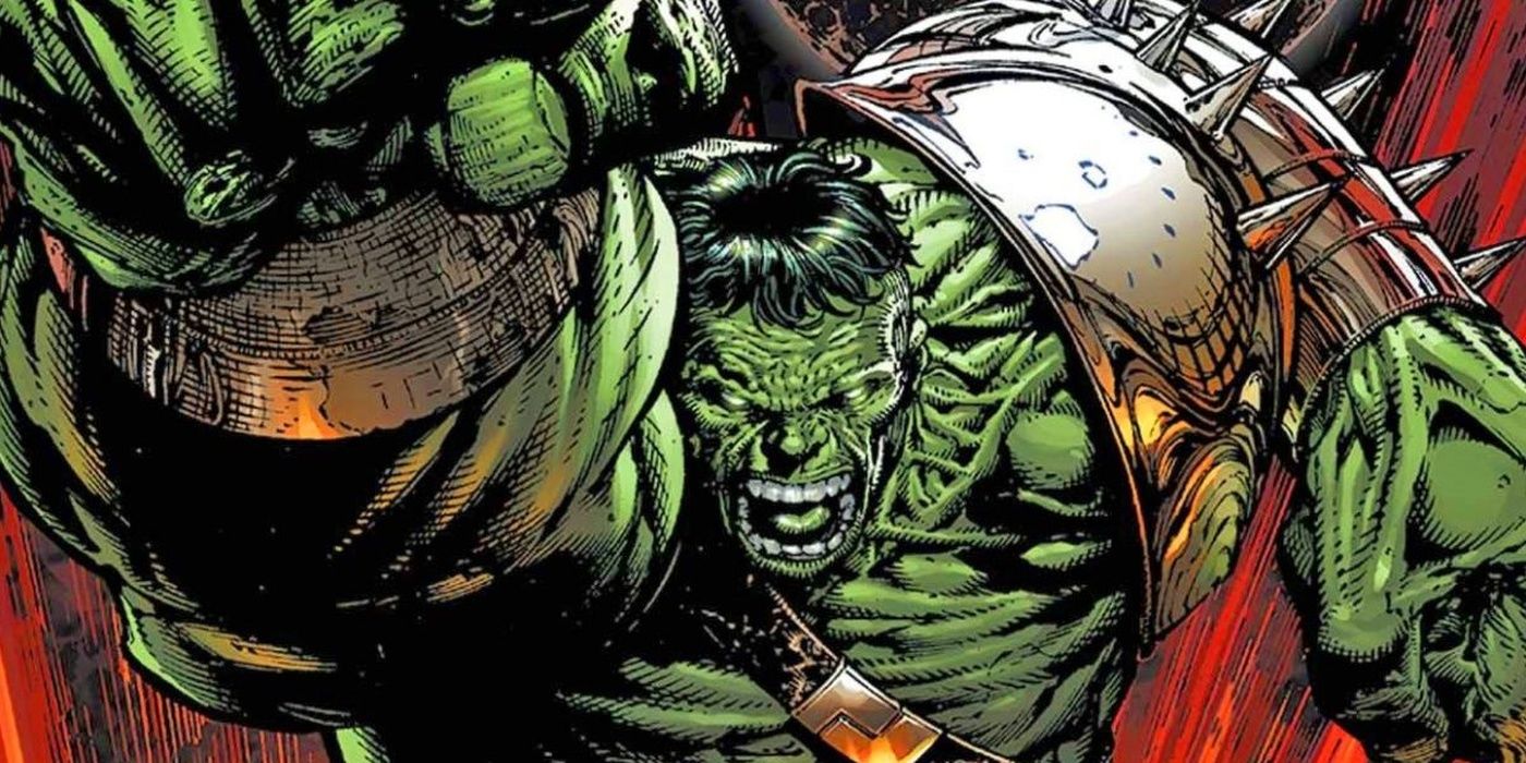 Hulk charges into battle from the cover of Marvel Comics' World War Hulk #1