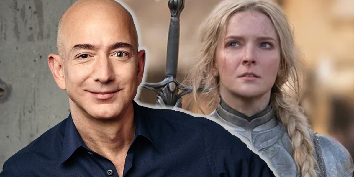 jeff bezos and galadriel from lotr the rings of power custom image
