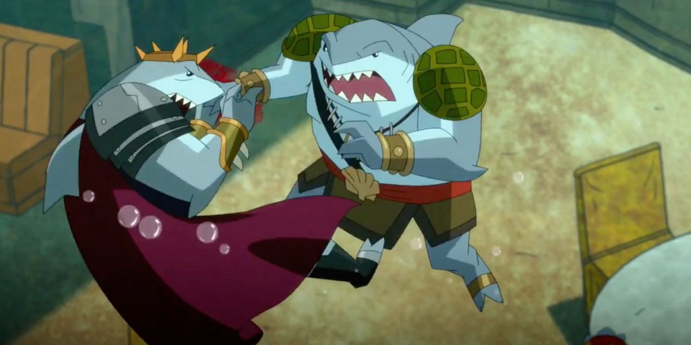 King Shark killed Prince Shark in Harley Quinn