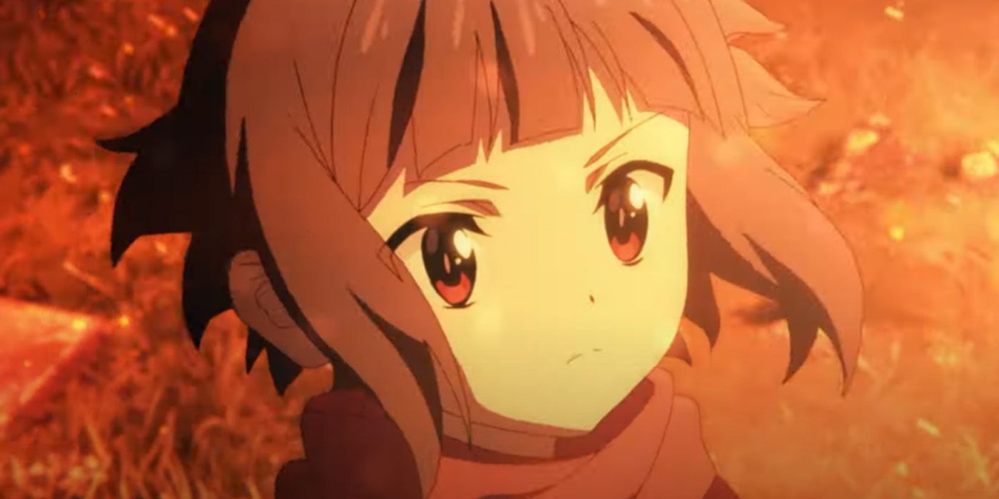 Konosuba: An Explosion on This Wonderful World! Megumin introducing herself to someone from the preview trailer