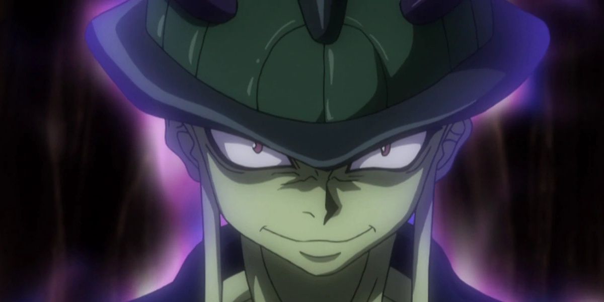 Meruem, the primary antagonist of the Chimera Ant King arc, exudes his Nen in Hunter x Hunter.