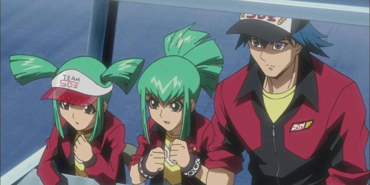 Leo and Luna from Yu-Gi-Oh! 5D's.