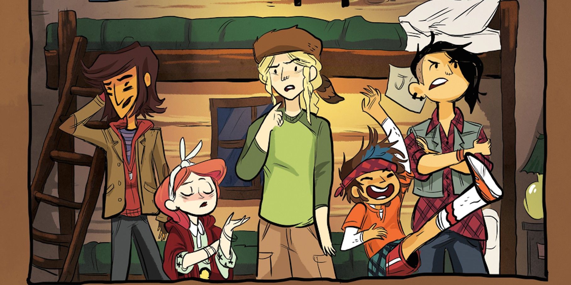 A group of the main characters from Lumberjanes