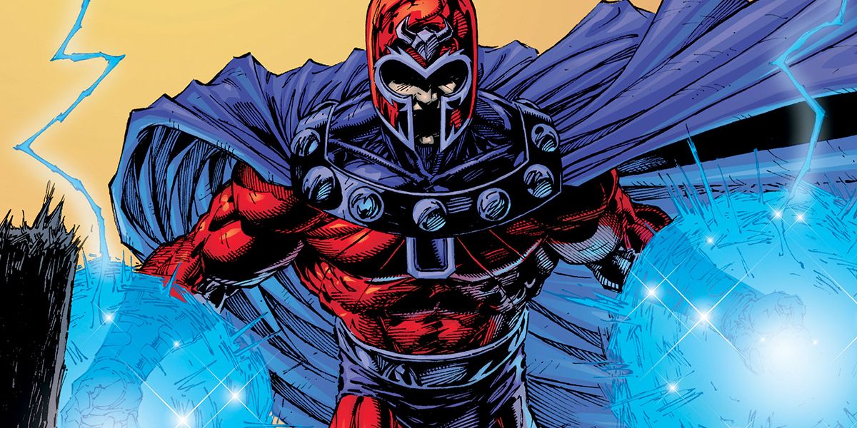 Magneto uses his mutant power of magnetism in the X-Men comics