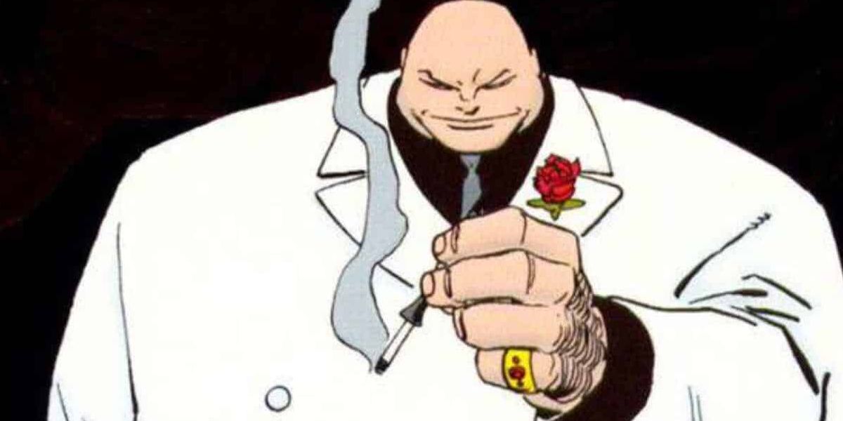 The Kingpin smiles menacingly in Daredevil comics
