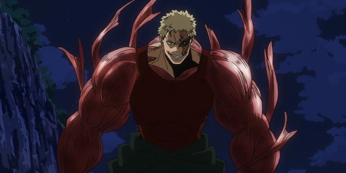 muscular in combat during training camp in MHA