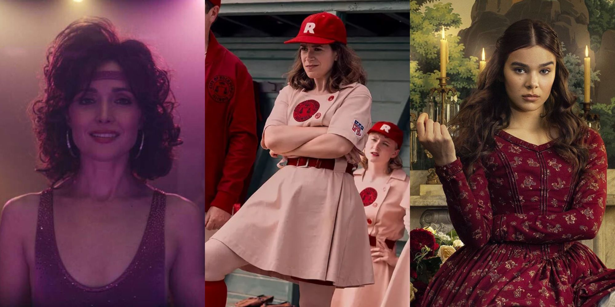 rose byrne in physical, abbi jacobson in a league of their own, hailee steinfeld in dickinson