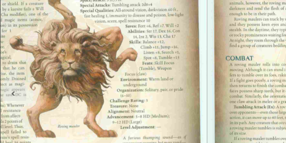 roving mauler in a source book from dungeons and dragons