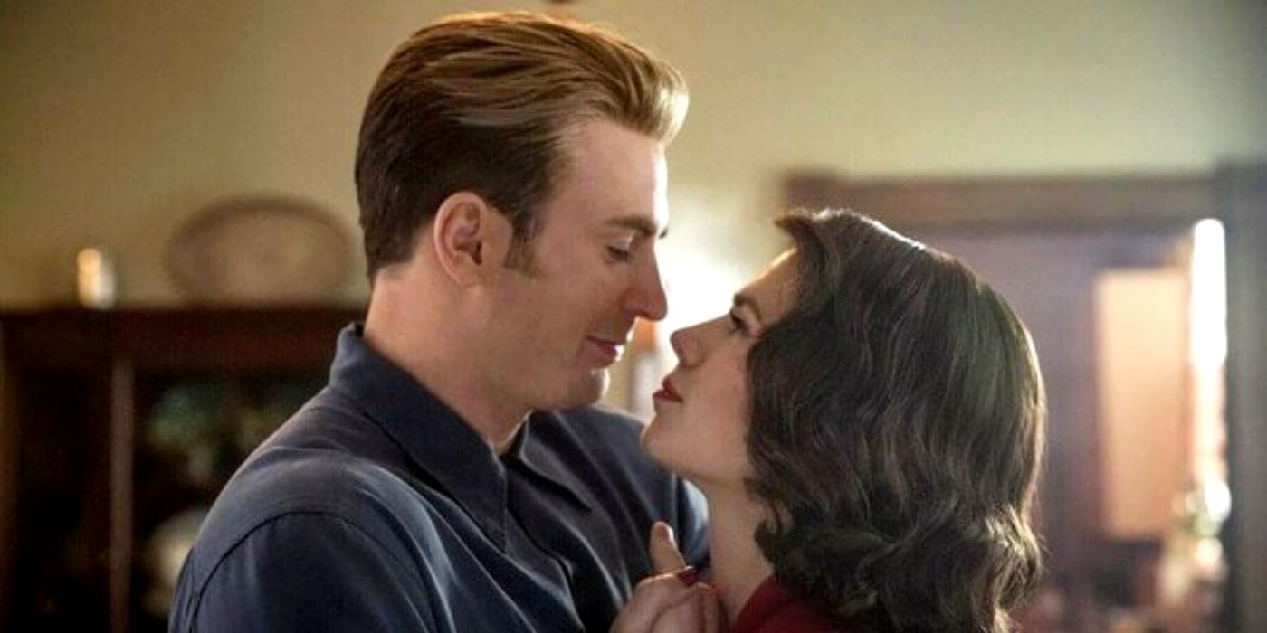 Steve Rogers sharing a dance with Peggy Carter