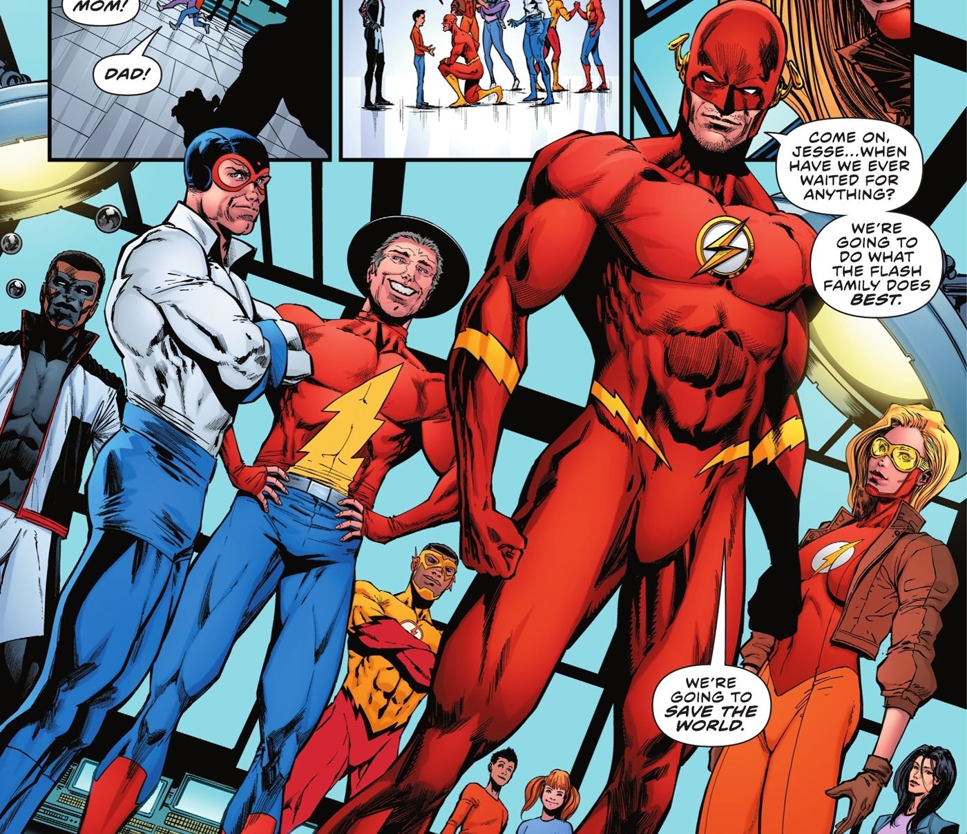 the flash family going to save the world
