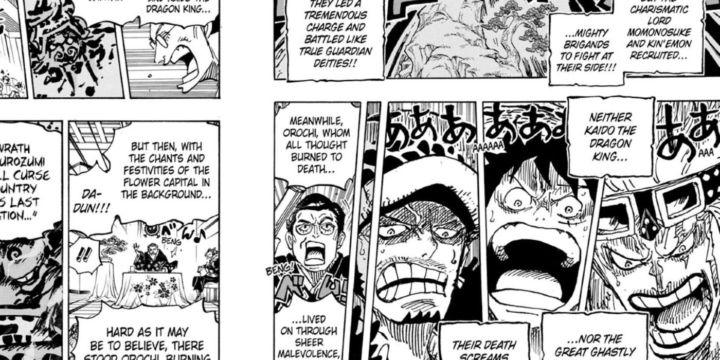 the pirate captains screaming in One Piece