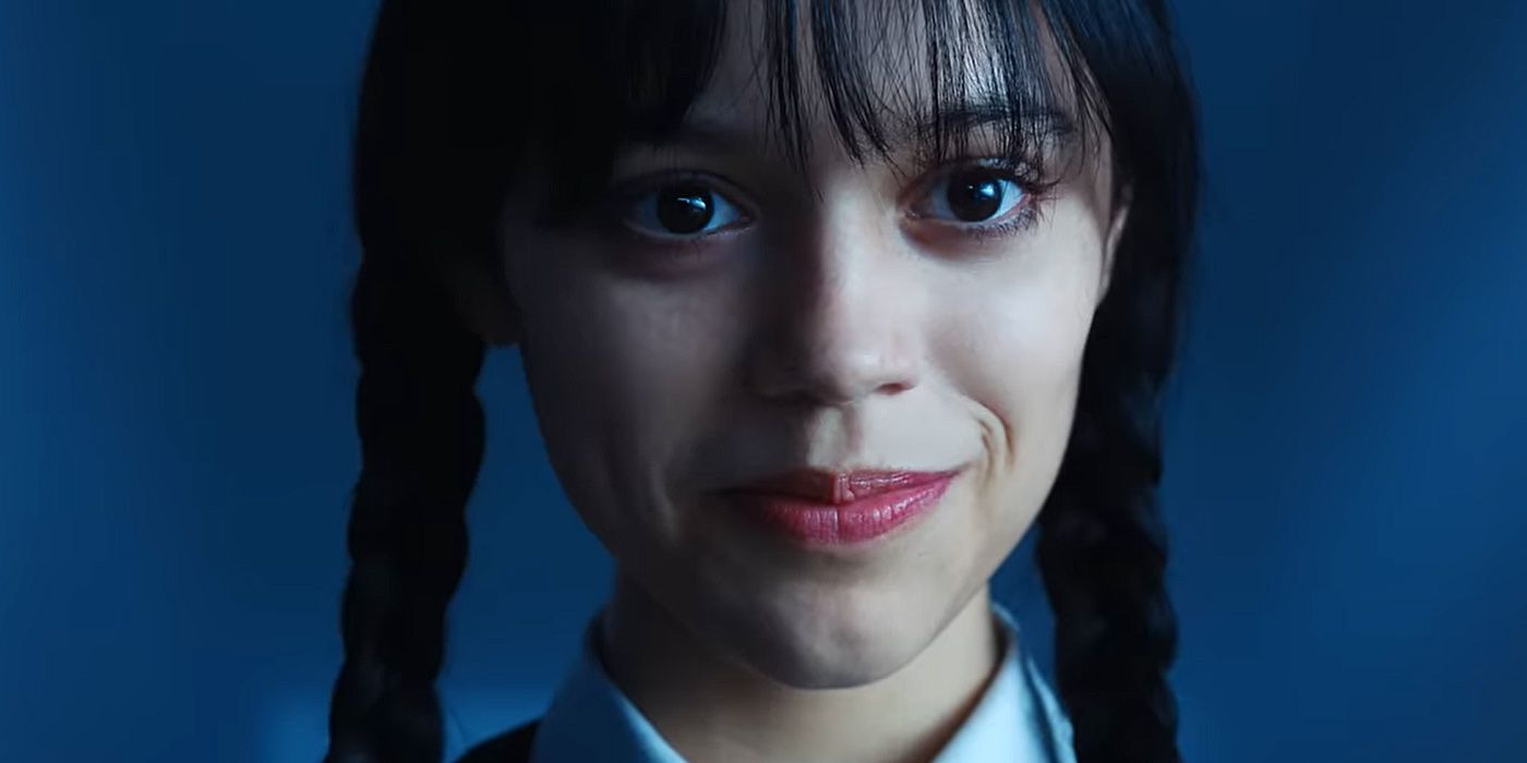 Jenna Ortega as Wednesday Addams in Tim Burton's 'Wednesday' (TV Series,  2022).