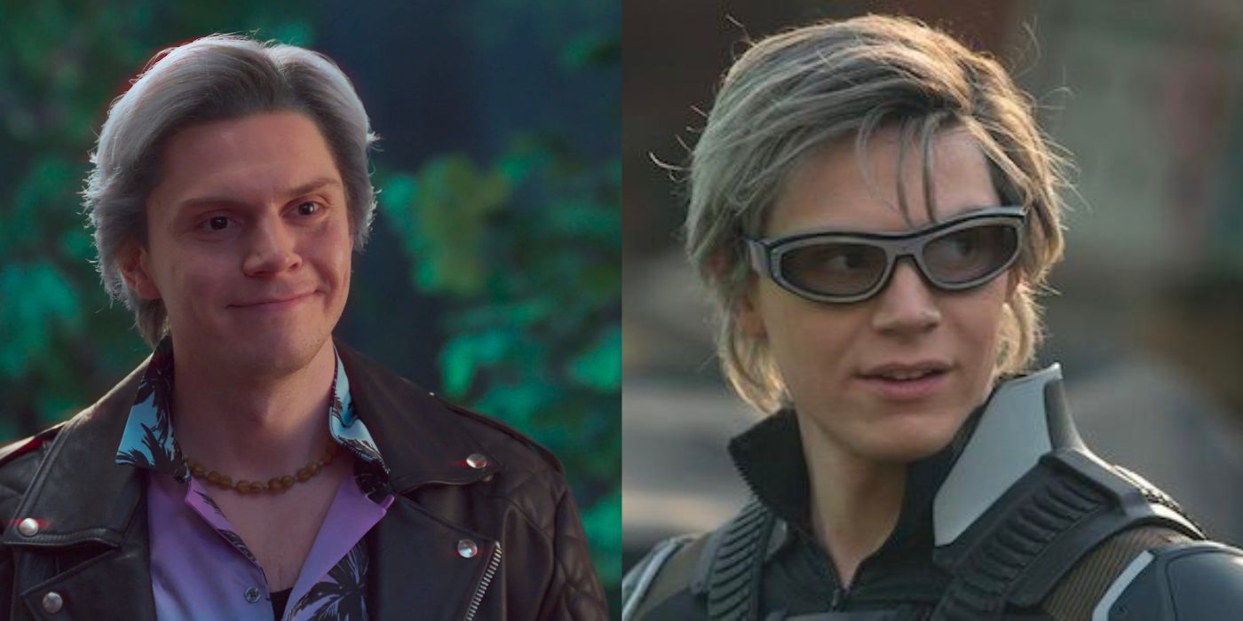 Evan Peters as Ralph Bohner/Pietro Maximoff in WandaVision and as Quicksilver in X-Men: Apocalypse