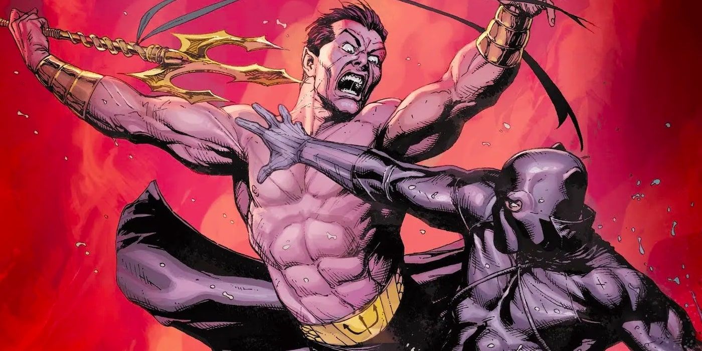 Namor and the Black Panther fight in Marvel Comics