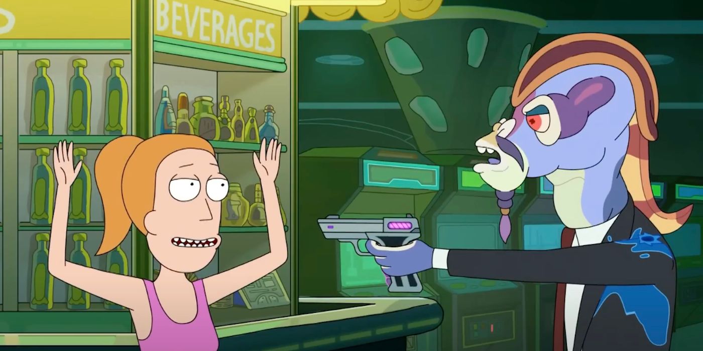 Rick and Morty homaged Die Hard with Summer fighting Alien Hans Gruber