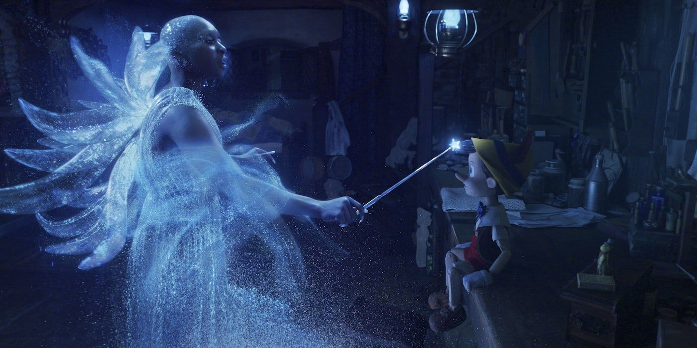 The Blue Fairy creates Pinocchio