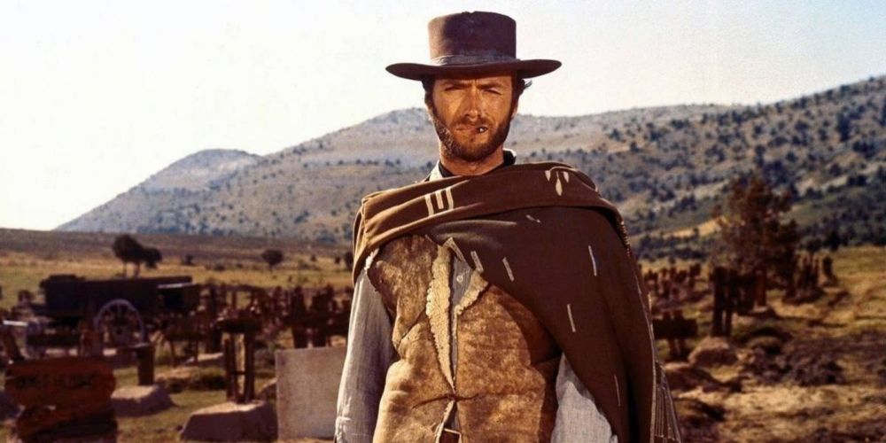 The Man with No Name in A Fistful of Dollars movie.