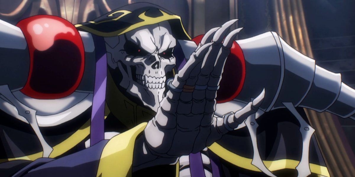 Ainz Ooal Gown in Overlord uses a regal mannerism to dismiss a subject