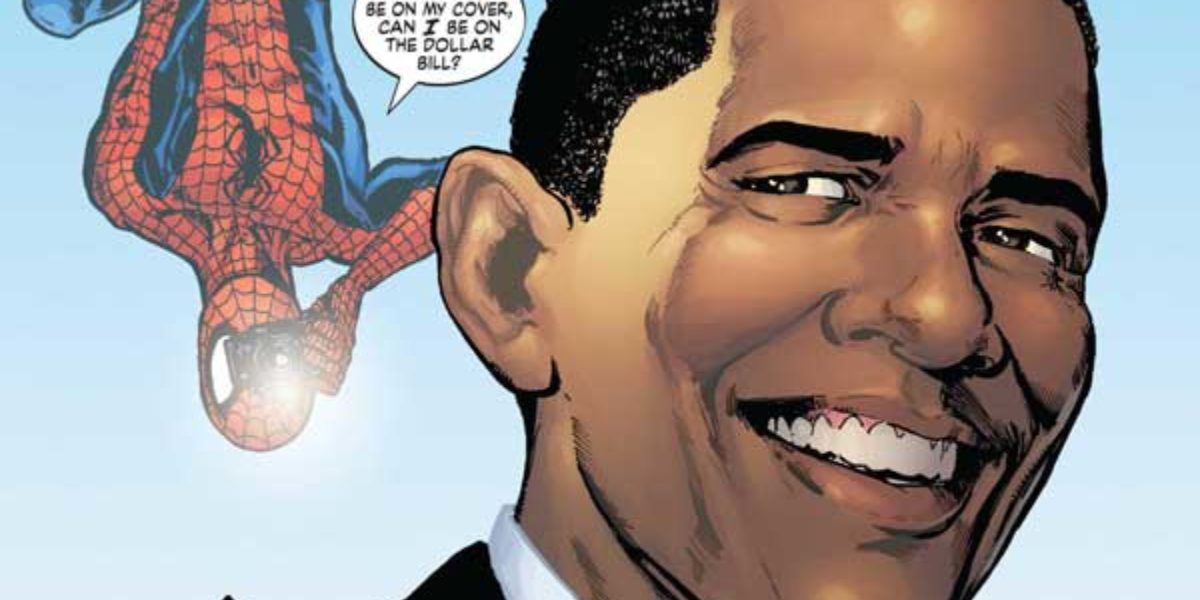 Spider-Man meets President Barack Obama in Marvel Comics