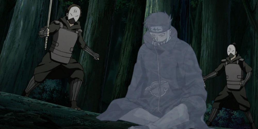 Amegakure Ninja Uses Water Clone Technique, Naruto Shippuden