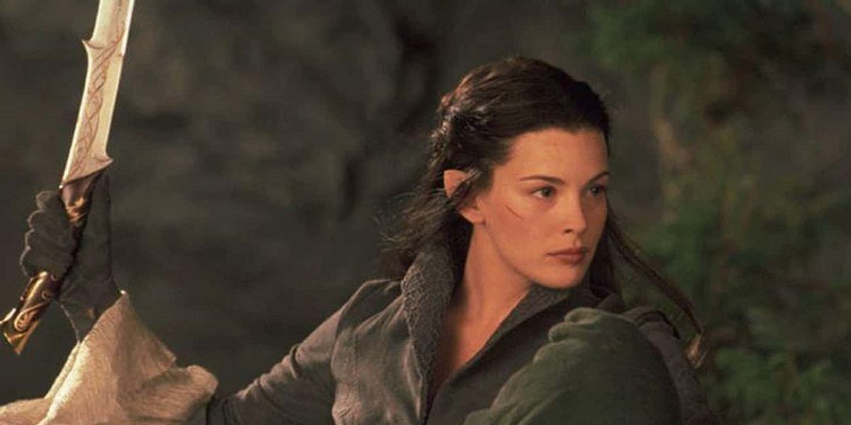 Arwen uses the Hadhafang sword in Lord of the Rings