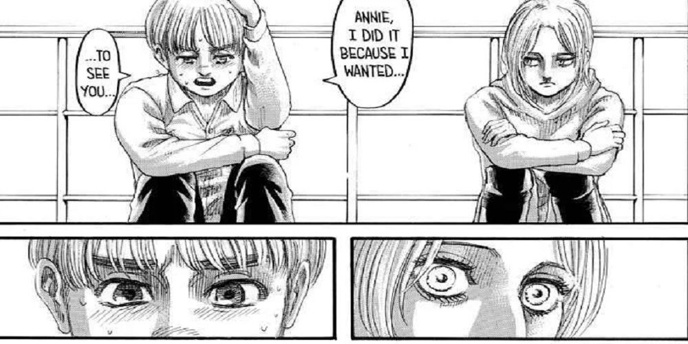 Annie and Armin have a heart-to-heart, Attack On Titan