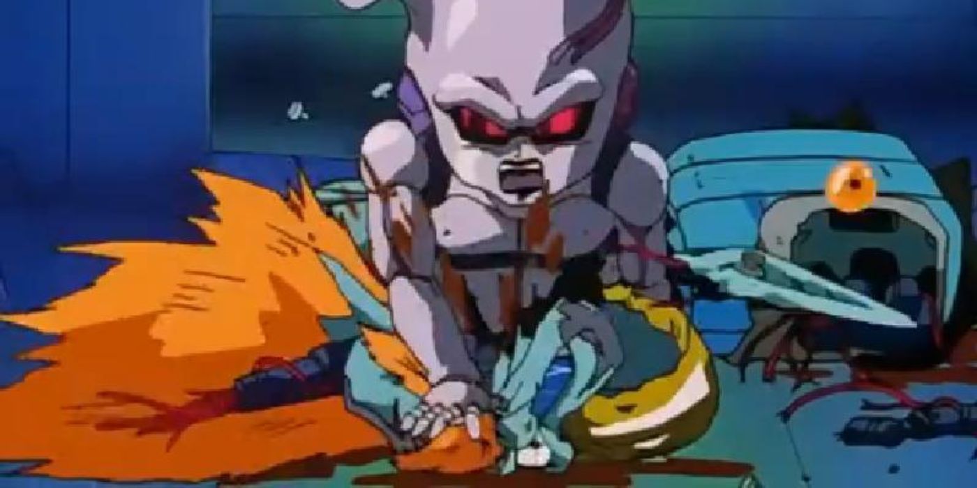 Baby breaks Dr Myuu in Dragon Ball GT.