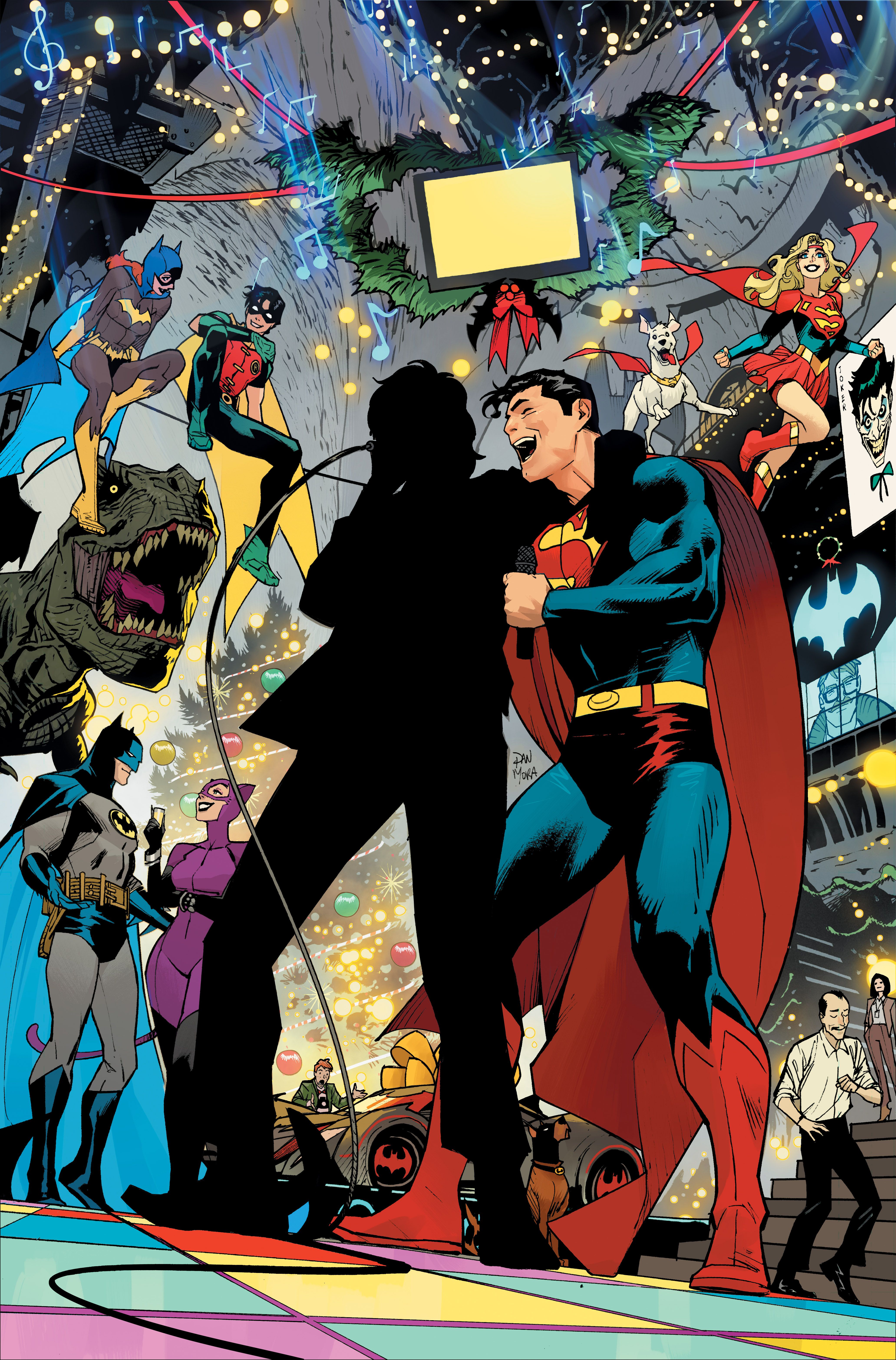 Batman Superman World's Finest 10 Holiday Variant (Mora) REDACTED