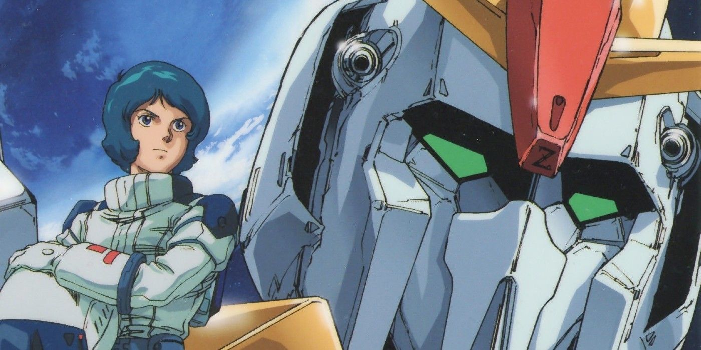Bidan stands by the Zeta Gundam in Mobile Suit Zeta Gundam.