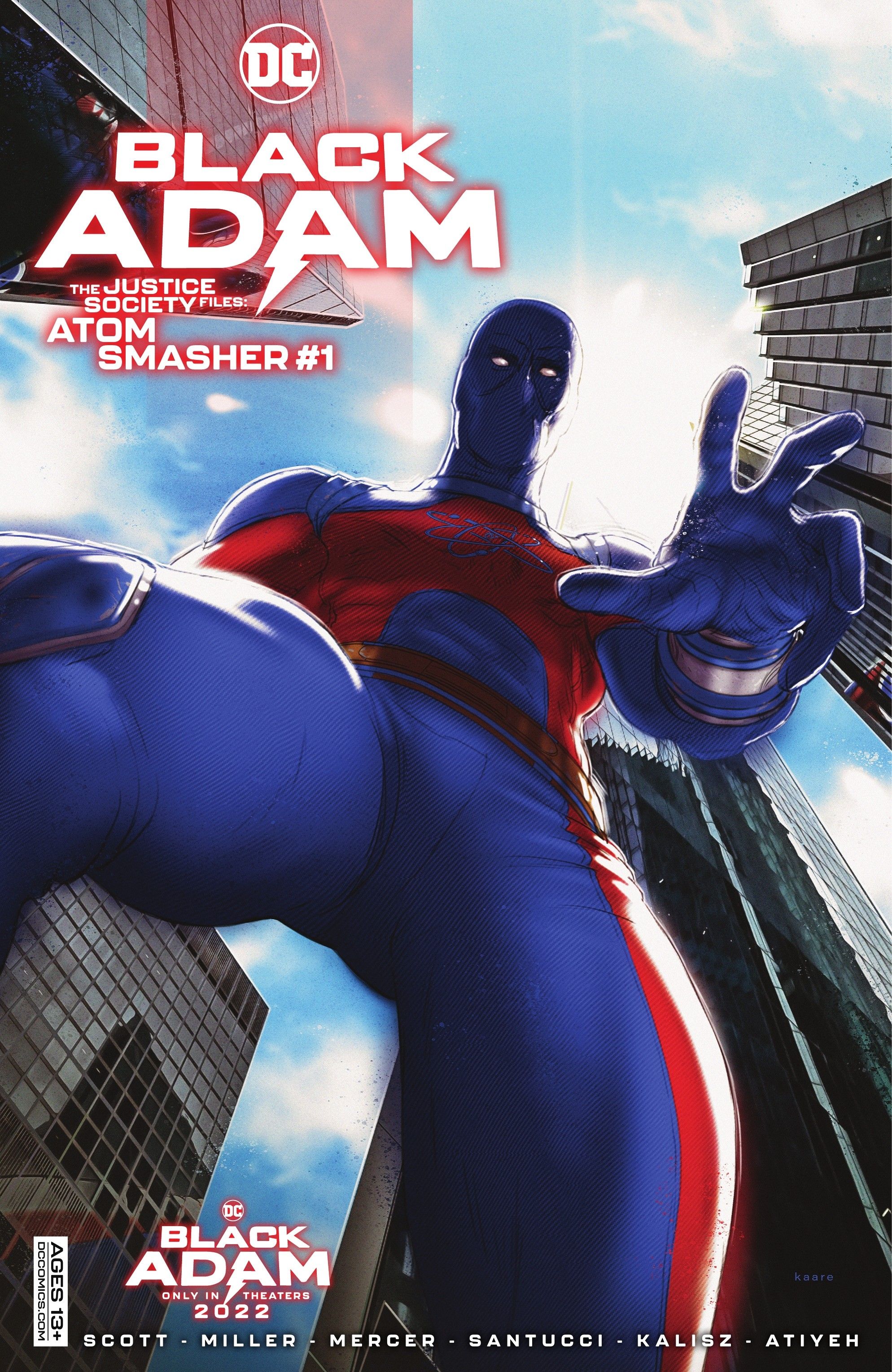 Black Adam - The Justice Society Files Atom Smasher #1 Cover
