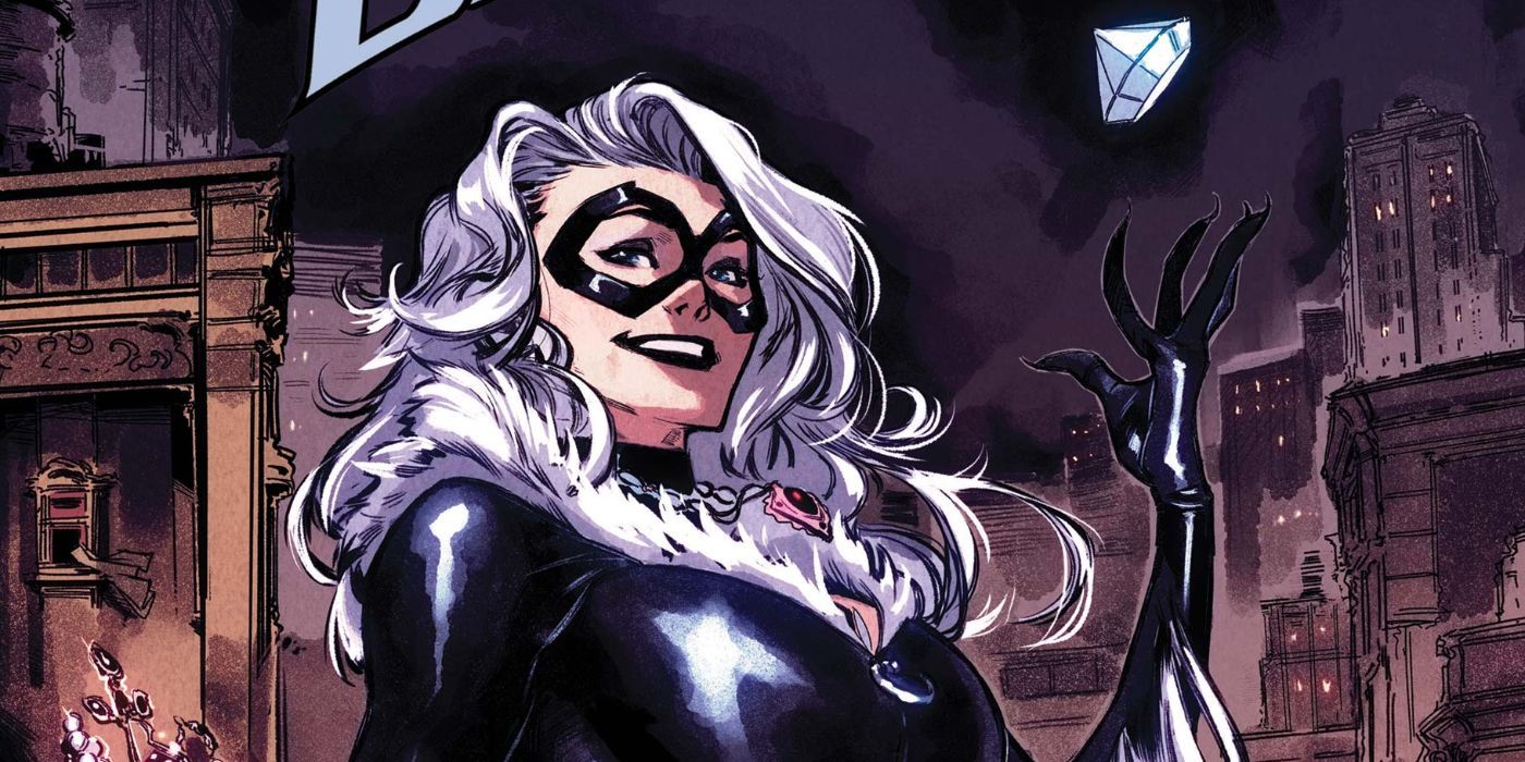 Black Cat smiles in Marvel Comics