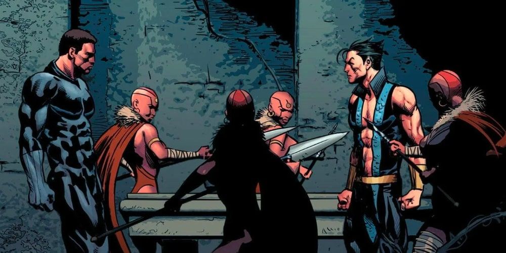 In New Avengers #8 Namor is surrounded by the Dora Milaje