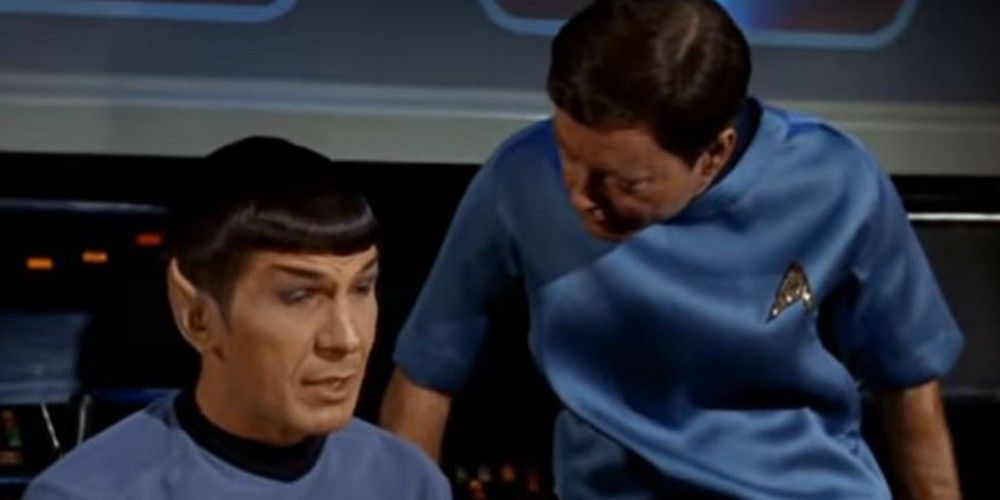 Bones and Spock bickering as usual