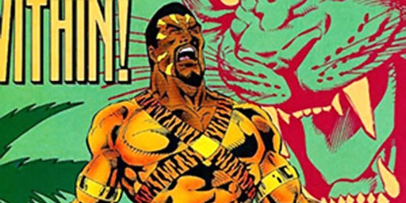 Bronze Tiger yells in anguish on the cover of Suicide Squad