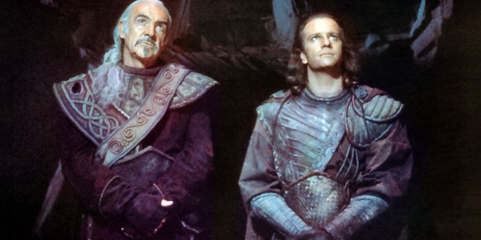 Sean Connery and Christopher Lambert in Highlander II: The Quickening