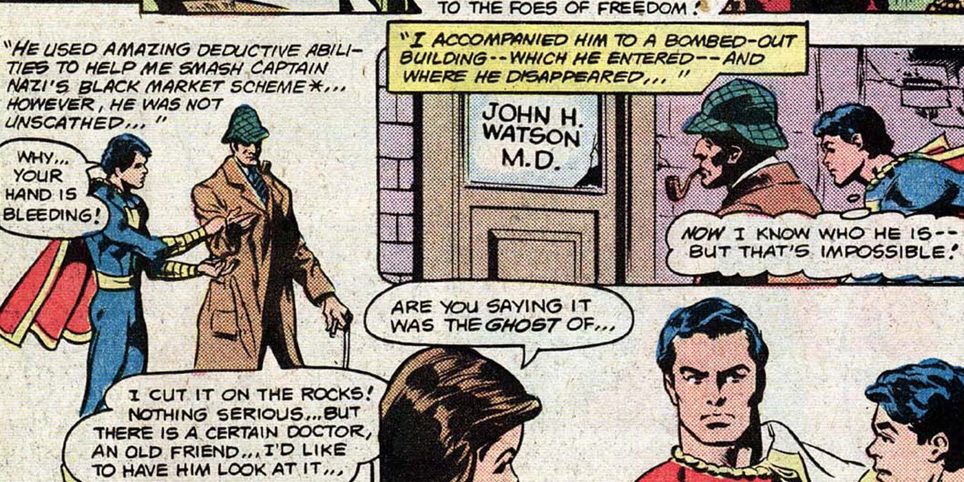 Captain Marvel Jr meets Sherlock Holmes again in DC Comics
