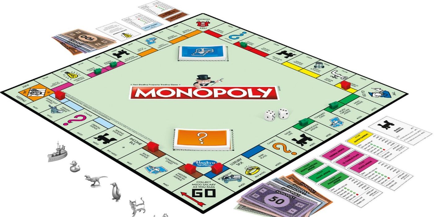 A photo of the Classic Monopoly game board.